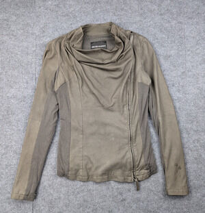 Emporio Armani Lamb Leather Jacket Womens 40 Quiet Luxury Designer Old Money